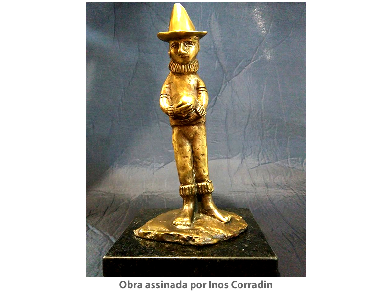 Escultura de Bronze sobre M&aacute;rmore - Inos Corradin
