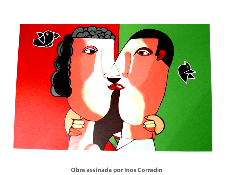 Obra: Casal - O Beijo - Inos Corradin